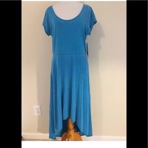 Marc New York dress keyhole back hi low hemline
